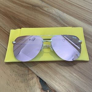 Quay pink tinted sunglasses